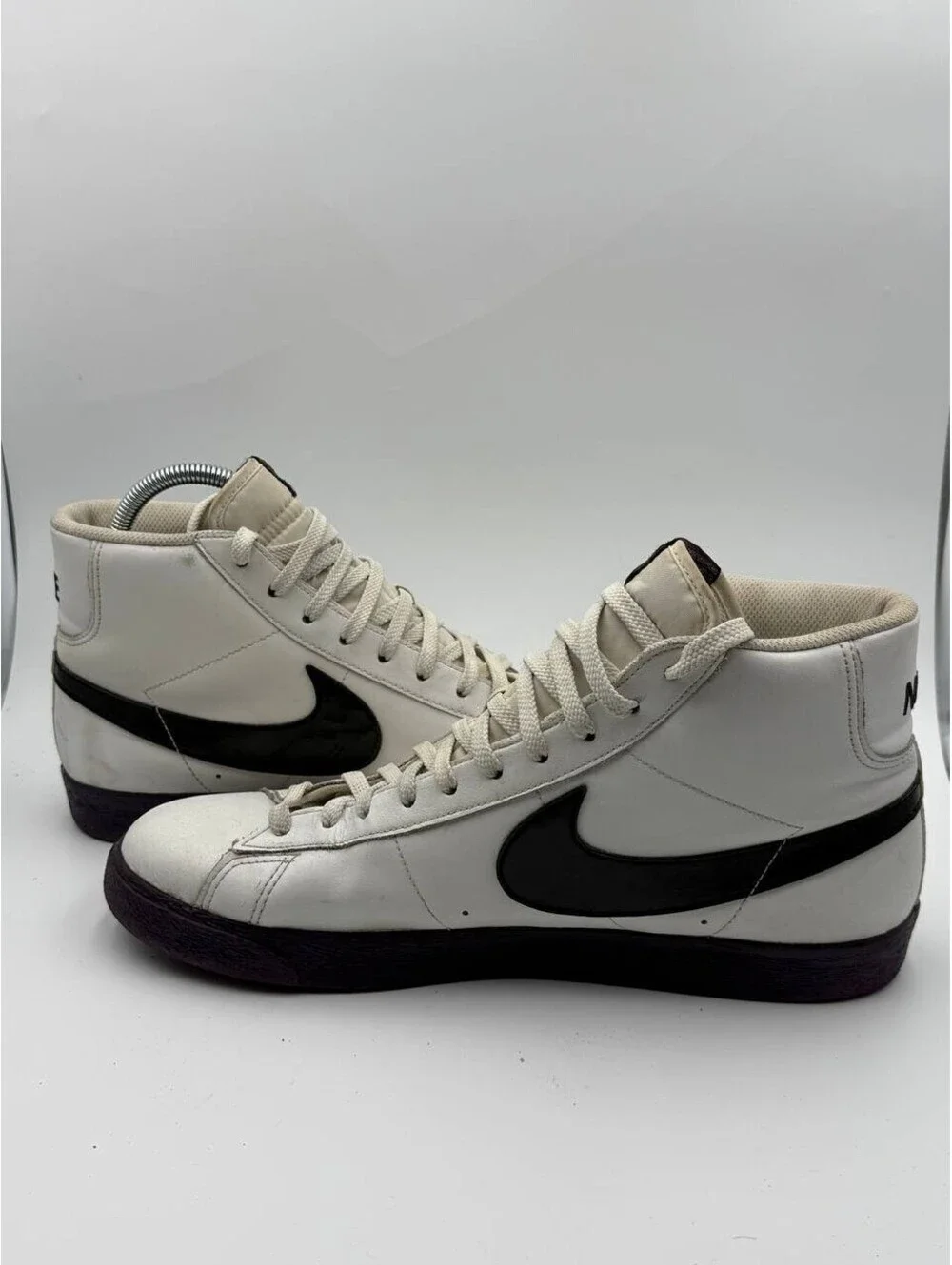 Nike Blazer High 316664-104 White Black Purple High Top Sneakers Men US 12